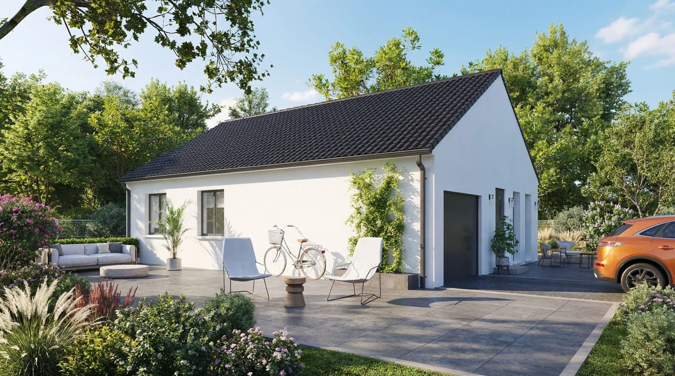 Maison + Terrain de 4 147 m2  à Lagarde-Enval