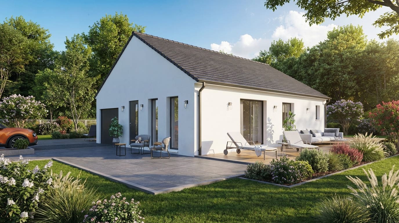 Maison + Terrain de 4 147 m2  à Lagarde-Enval