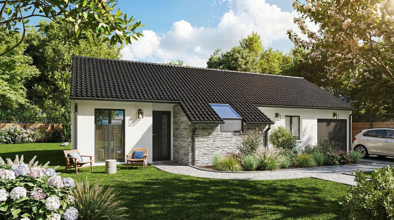 Maison + Terrain de 694 m2  à Saint-Pantaléon-de-Larche