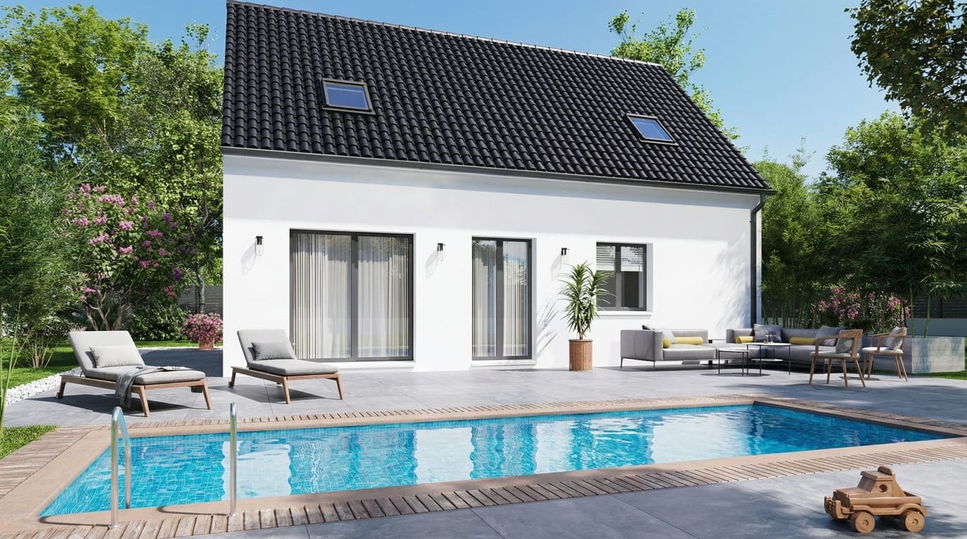 Maison + Terrain de 1 300 m2  à La Chapelle-sur-Oreuse