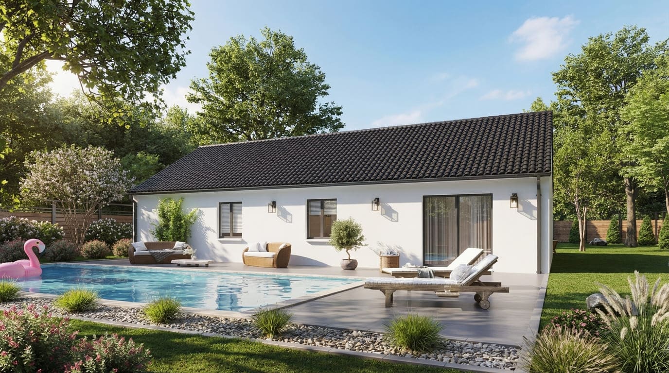 Maison + Terrain de 694 m2  à Saint-Pantaléon-de-Larche