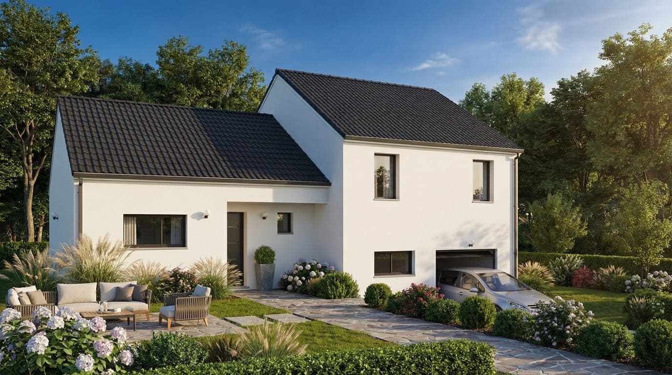 Maison + Terrain de 900 m2  à Saint-Priest-de-Gimel