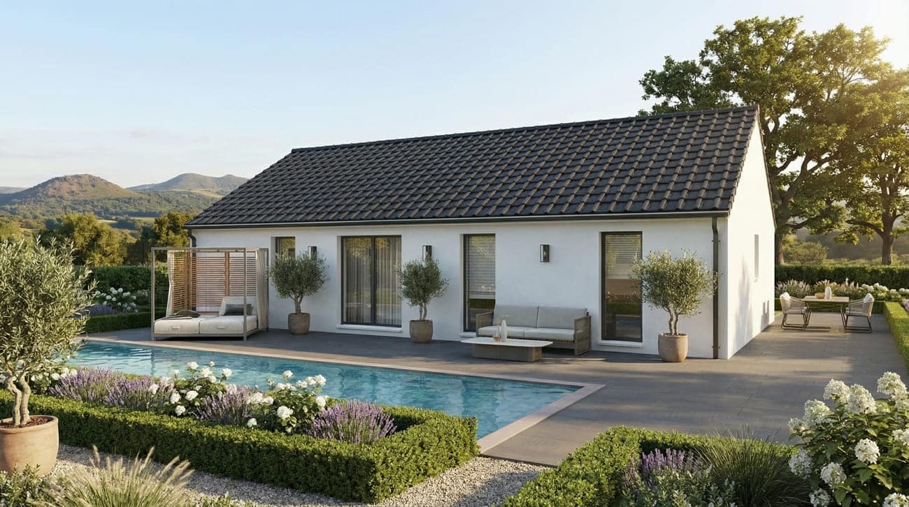 Maison + Terrain de 692 m2  à L’Hôpital-le-Mercier