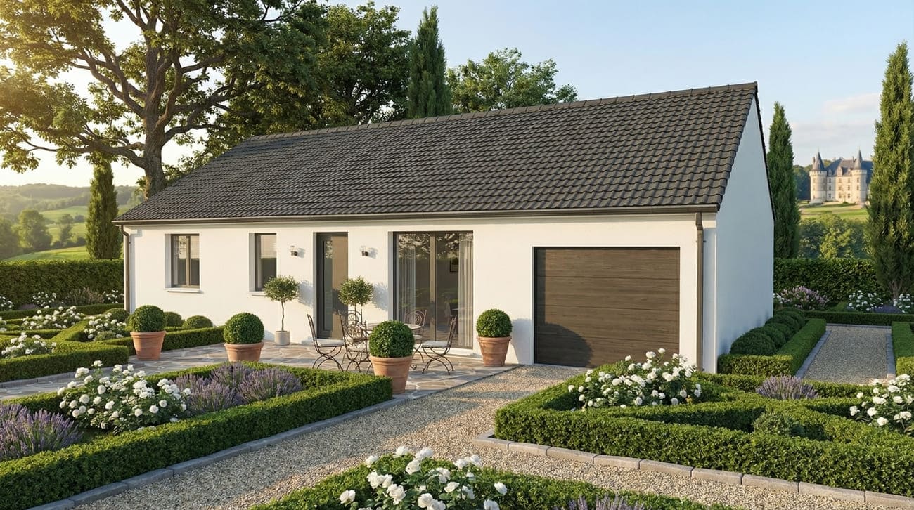 Maison + Terrain de 692 m2  à L’Hôpital-le-Mercier