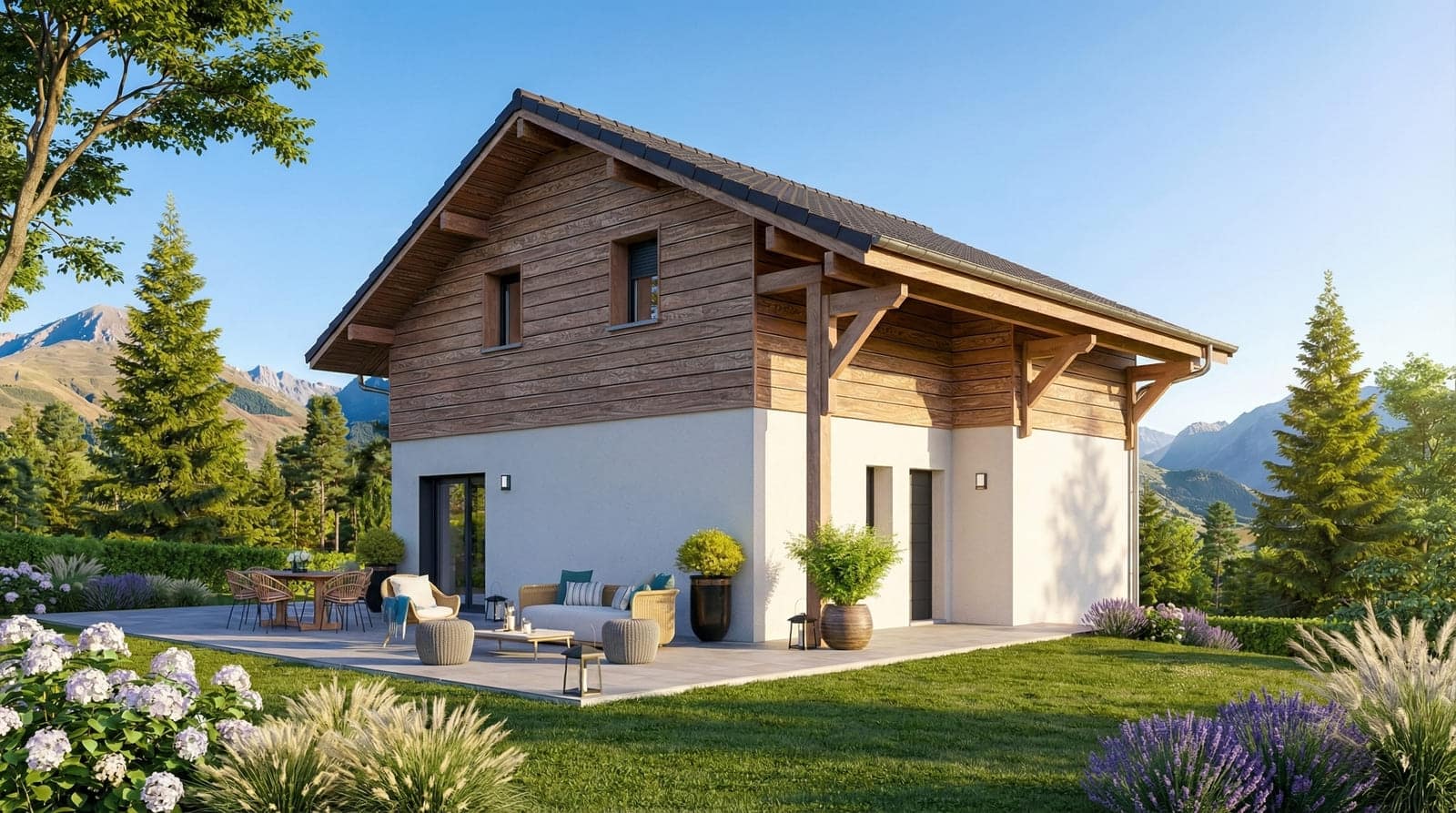 Maison + Terrain de 878 m2  à Saxel