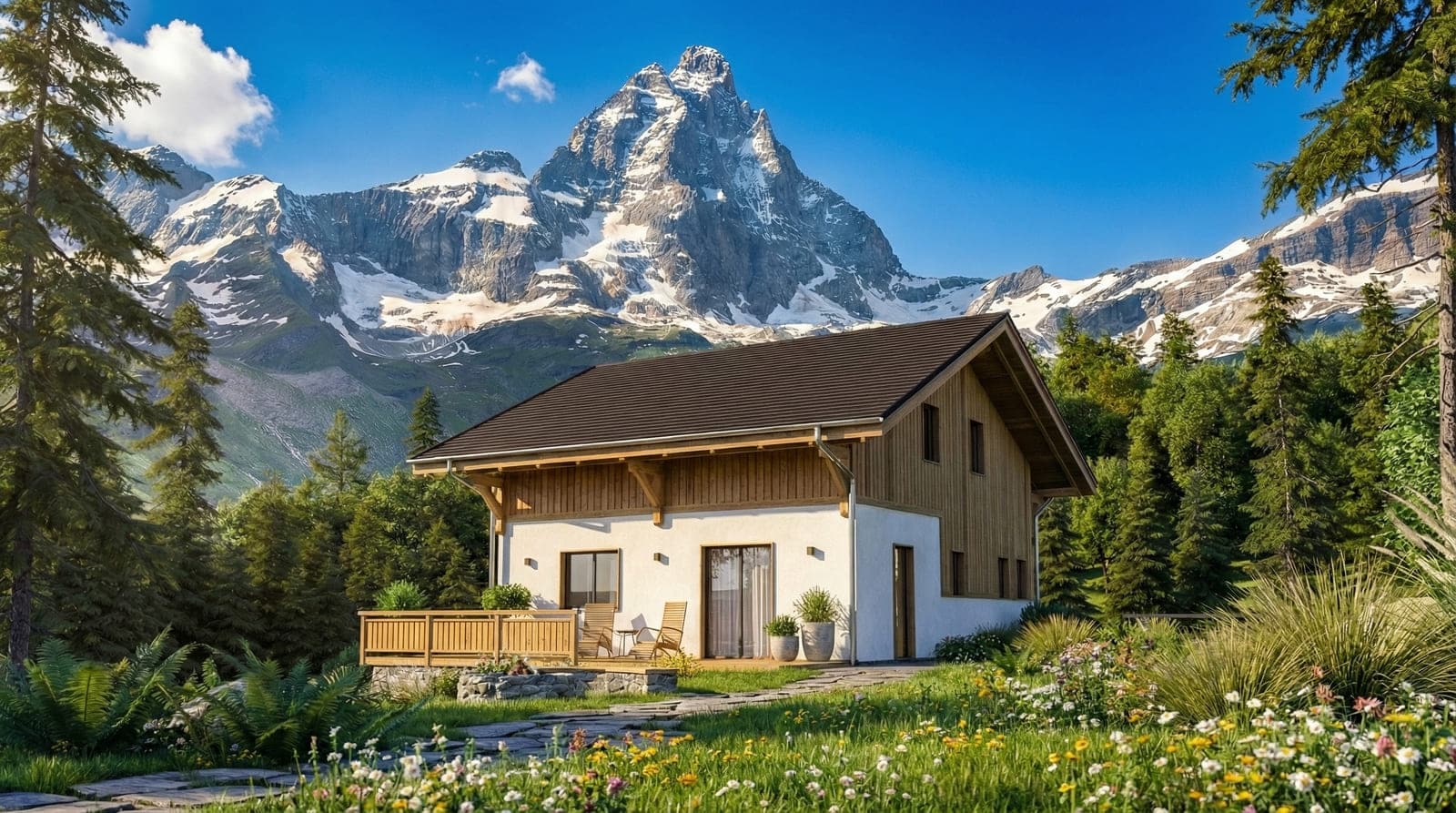 Maison + Terrain de 400 m2  à Queige