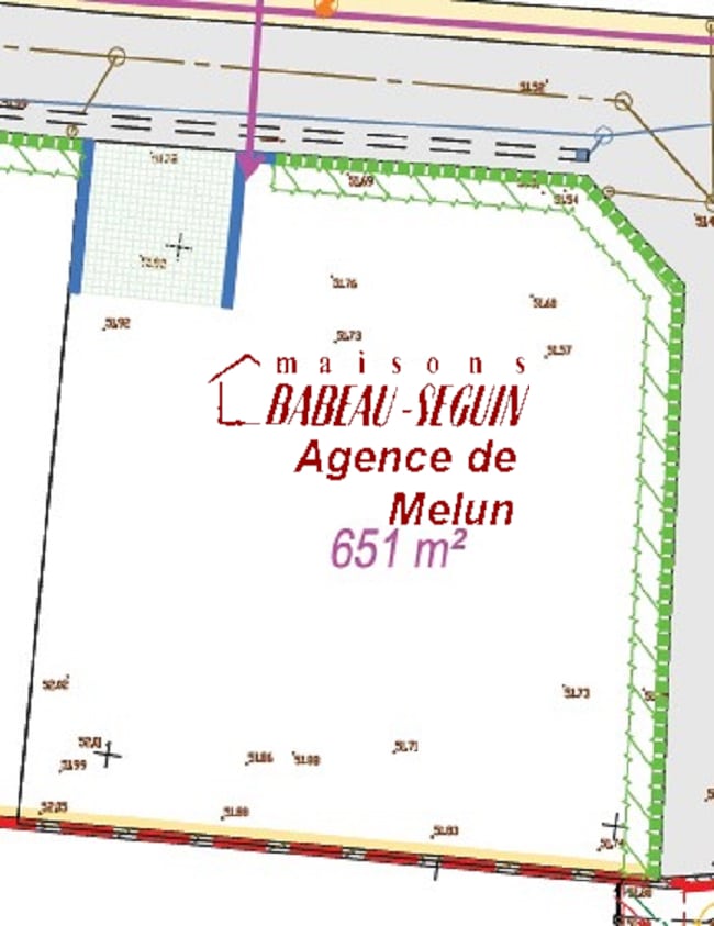 Terrain de 651m² à vendre à Boissettes (77)