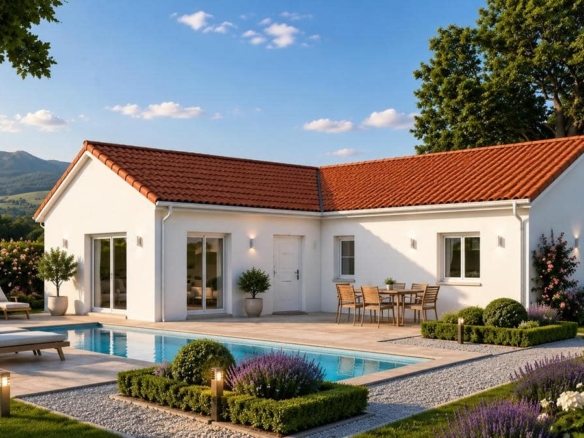 Maison + Terrain de 2 816 m2  à Meillard