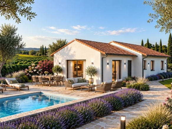 Maison + Terrain de 594 m2  à Saint-Laurent-des-Vignes