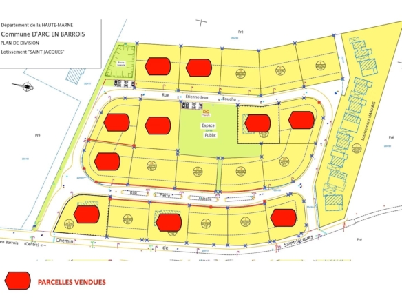 Terrain de 736m² à vendre à Arc-en-Barrois (52)