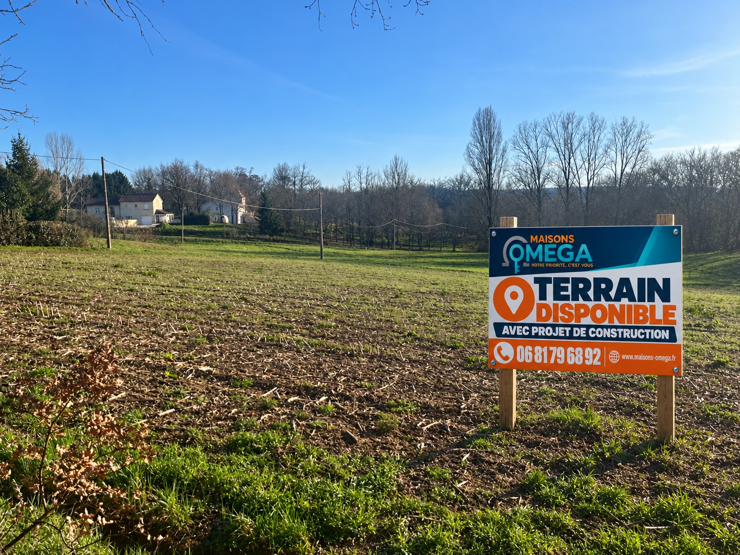 Terrain de 2 800m² à vendre à Gourdon (46)