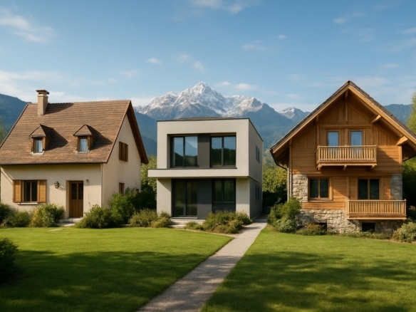 Quel style de maison choisir pour un terrain en Rhône-Alpes ? Traditionnel, contemporain ou chalet