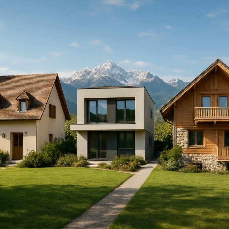 Quel style de maison choisir pour un terrain en Rhône-Alpes ? Traditionnel, contemporain ou chalet