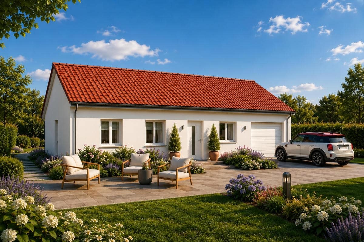 Maison + Terrain de 2 561 m2  à Meillard