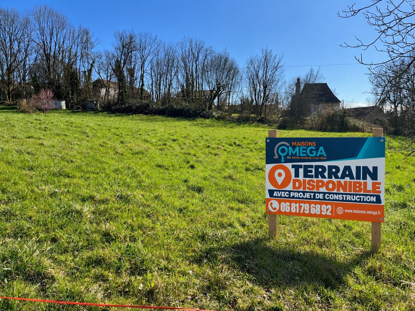 Terrain de 2 497m² à vendre à Saint-Pompont (24)